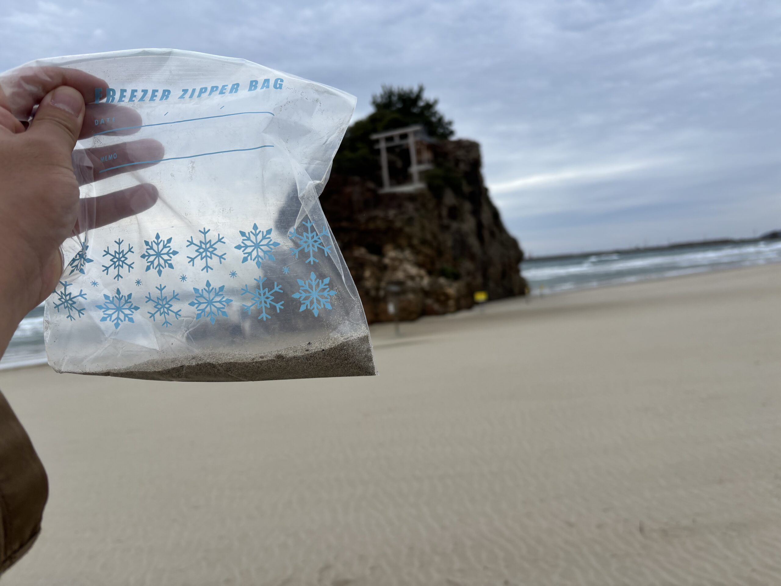 稲佐の浜の砂